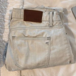 Madewell light wash ankle jeans